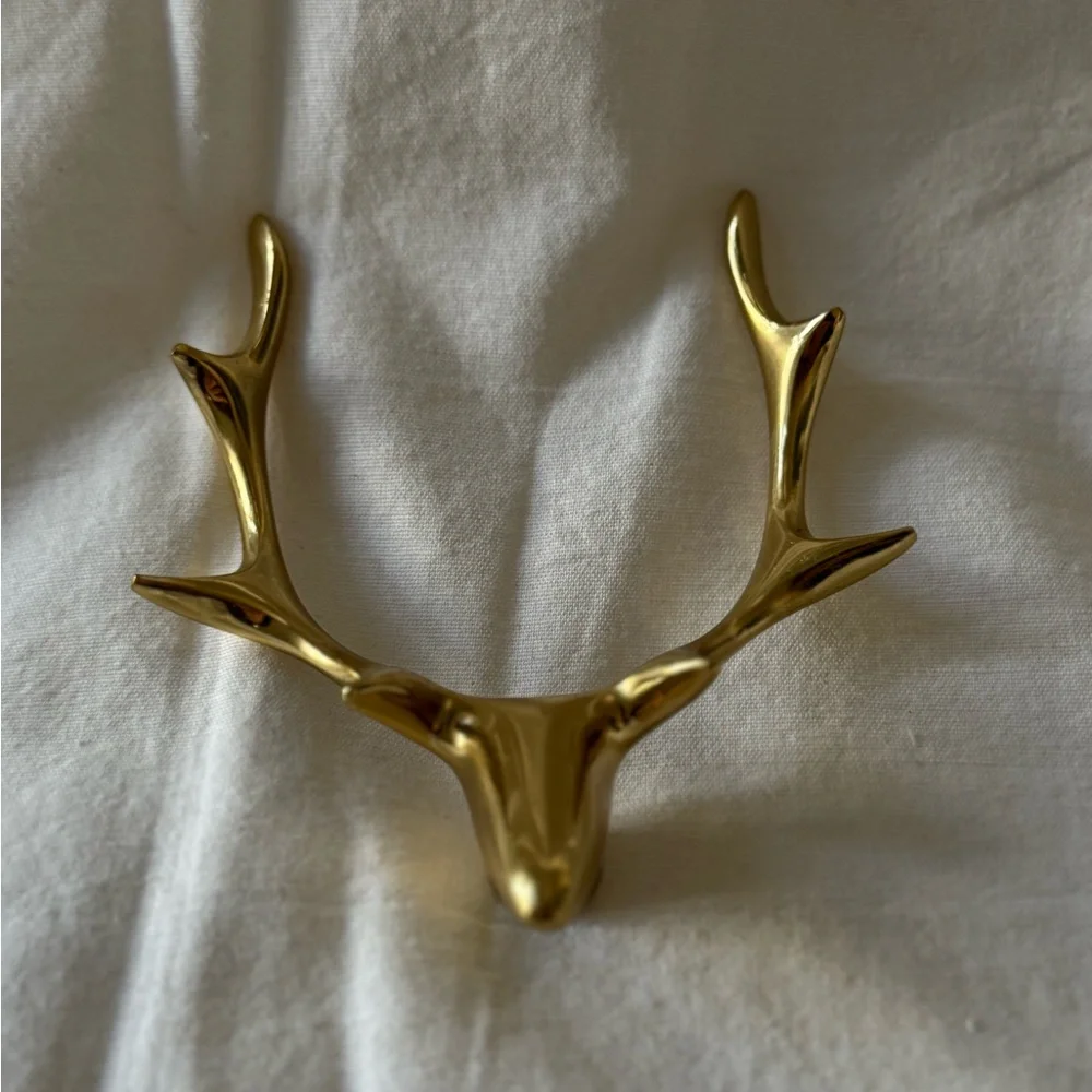 Brass Antler Wall Decor